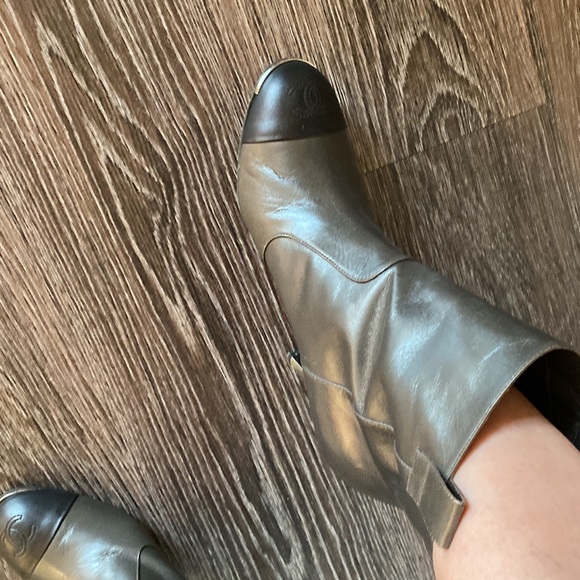 These Authentic Chanel booties are so gorgeous. The gray and black make them 😍 - Picture 11 of 11